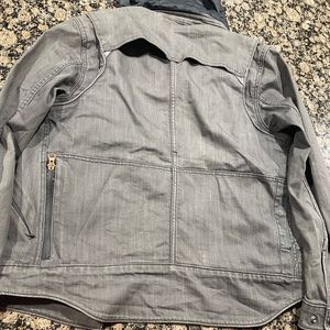 Jean jacket with hoodie